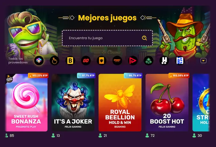 Bizzo Casino Juegos games2
